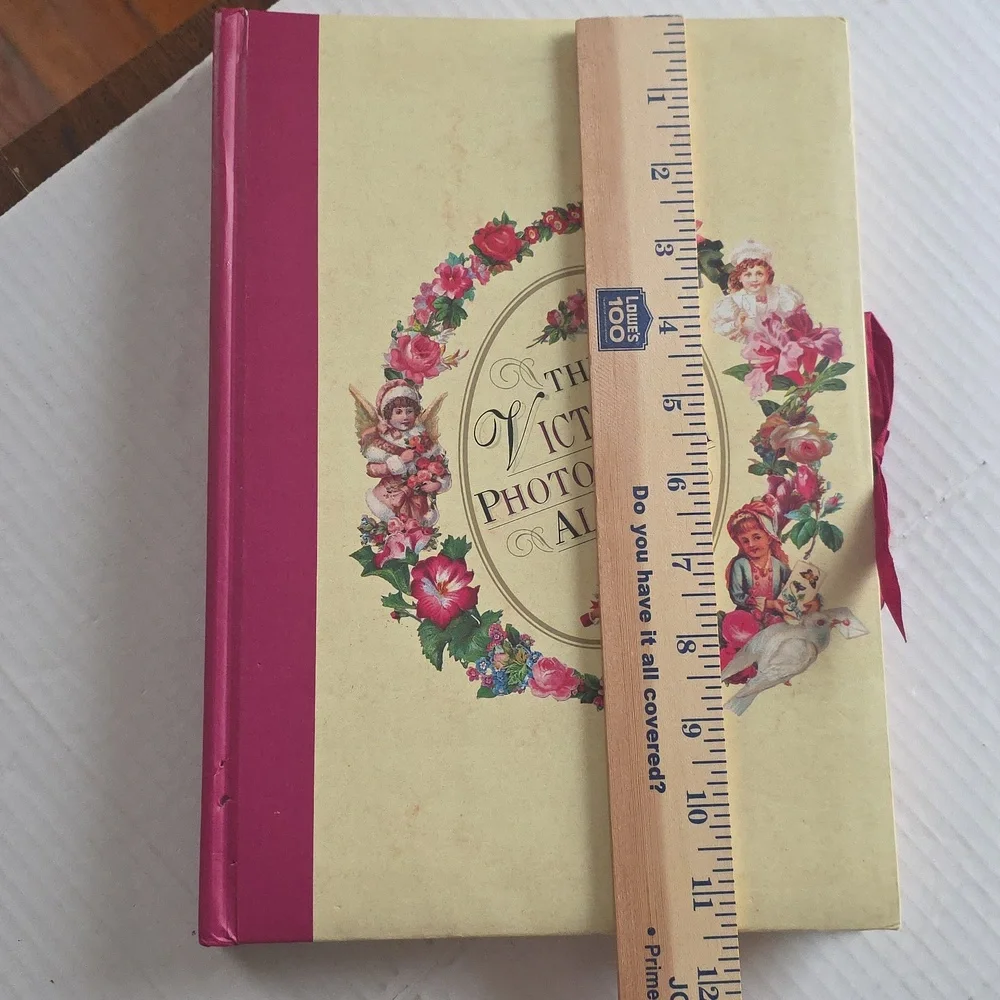 Victorian Style Floral Photograph Album 1997  Vintage Scrapbook Inspired 8.5x11